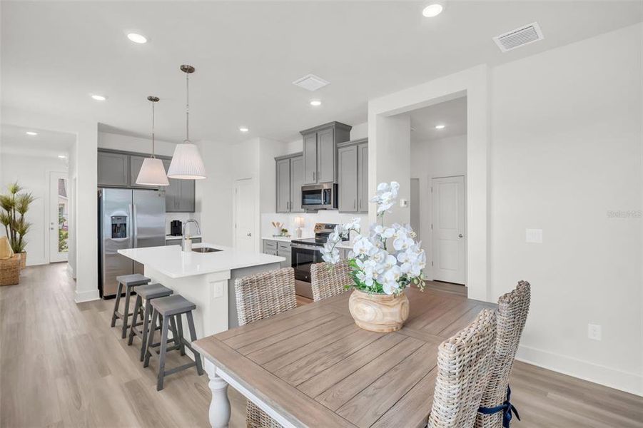 Furnished interior view inside a new home in , Hudson (Image 8).