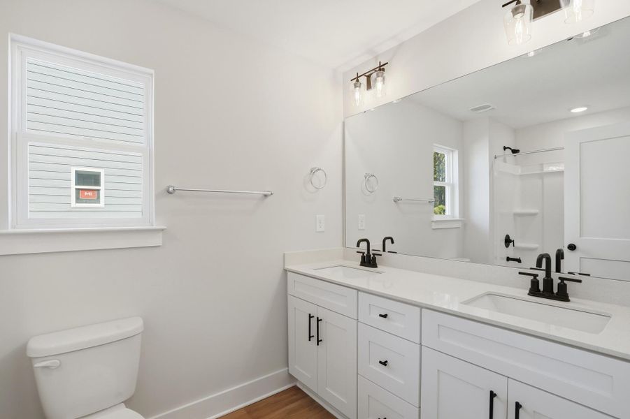 Furnished interior view inside a new home in Blythe Mill Townhomes, Waxhaw (Image 15). Furnished interior view inside a new home in Blythe Mill Townhomes, Waxhaw (Image 15).