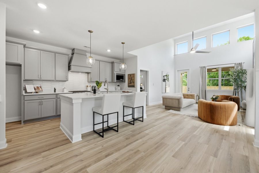 Furnished interior view inside a new home in Storyvale, Hixson (Image 5).