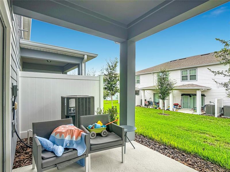 Exterior details and patio area of a home in , Davenport (Image 4). Exterior details and patio area of a home in , Davenport (Image 4).