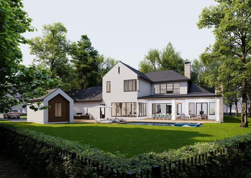 Front exterior of a new home in , Spring, TX, highlighting curb appeal (Image 20).