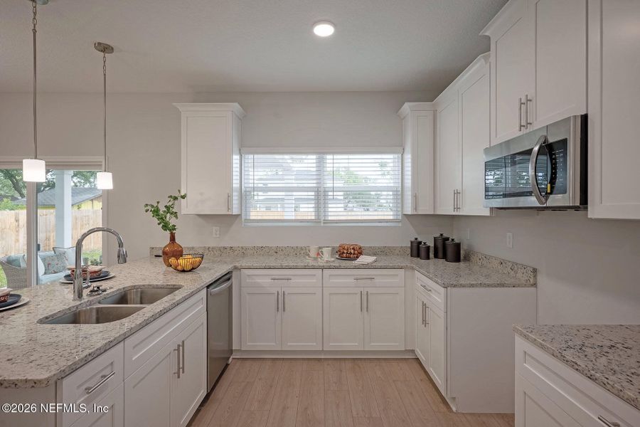 Furnished interior view inside a new home in , Jacksonville (Image 38).