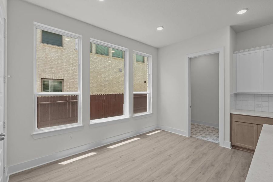Representative unfurnished interior of a home built from the Maddie by Chesmar Homes in Stillwater Ranch, San Antonio (Image 5).