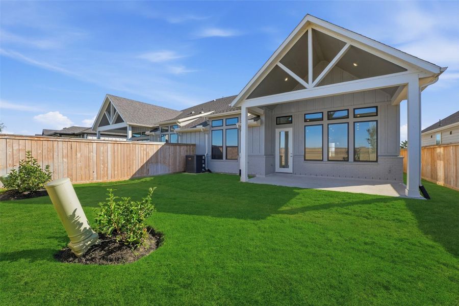 Exterior details and patio area of a home in , Cypress (Image 3). Exterior details and patio area of a home in , Cypress (Image 3).