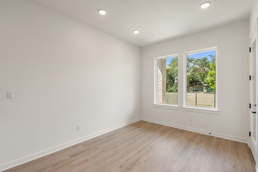 Spacious, unfurnished interior of a new home in Park Collection At Wolf Ranch, Georgetown (Image 30). Spacious, unfurnished interior of a new home in Park Collection At Wolf Ranch, Georgetown (Image 30).