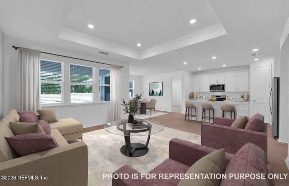 Furnished interior view inside a new home in Double Branch, Middleburg (Image 7).