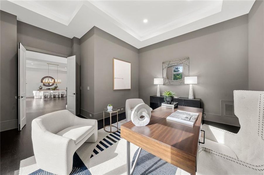 Furnished interior view inside a new home in , Sandy Springs (Image 36).
