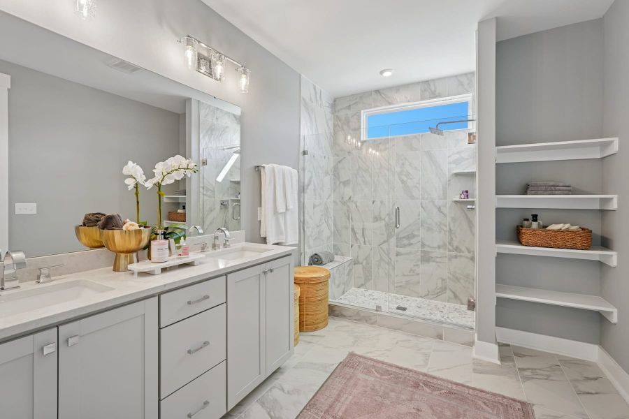 Representative furnished interior of a home built from the Sampson by Tri Pointe Homes in The Townes at NoVi, Pittsboro (Image 9).