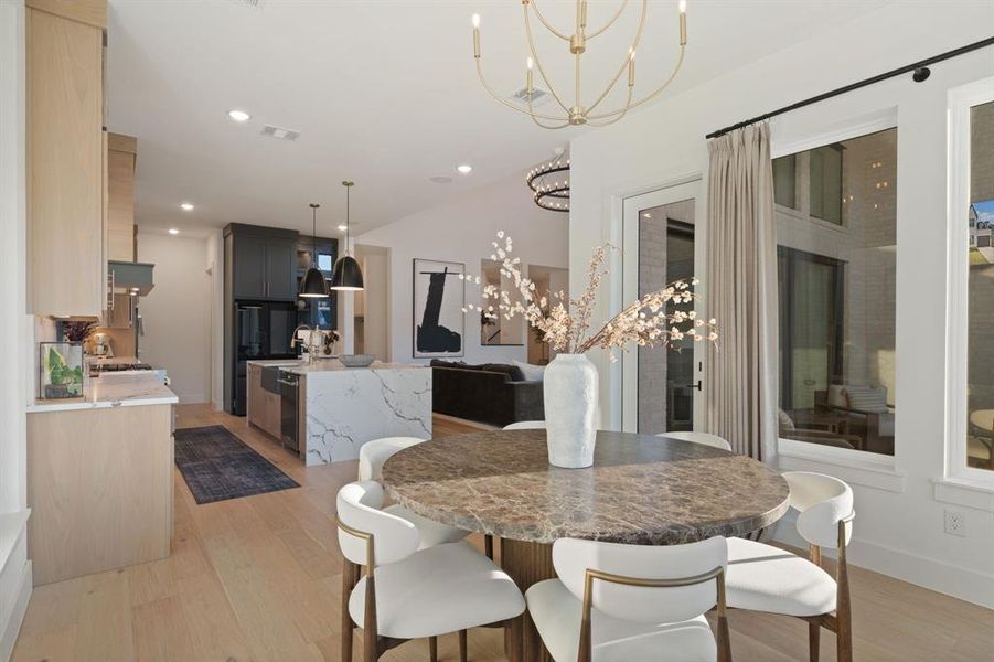 Furnished interior view inside a new home in Painted Tree 60' Series, McKinney (Image 11).