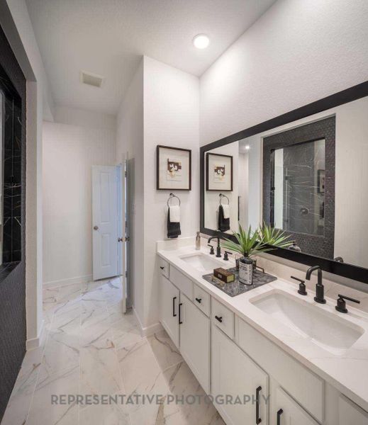 Furnished interior view inside a new home in Bridgeland Central: The Cottages, Cypress (Image 15).