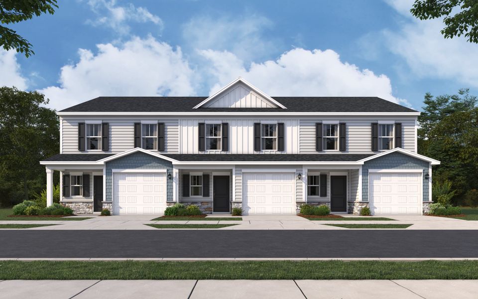 Representative exterior photo of a completed home built from the Stoneycreek Plan for Aberdeen by Veranda Homes in Aberdeen, Fountain Inn, SC (Image 23).