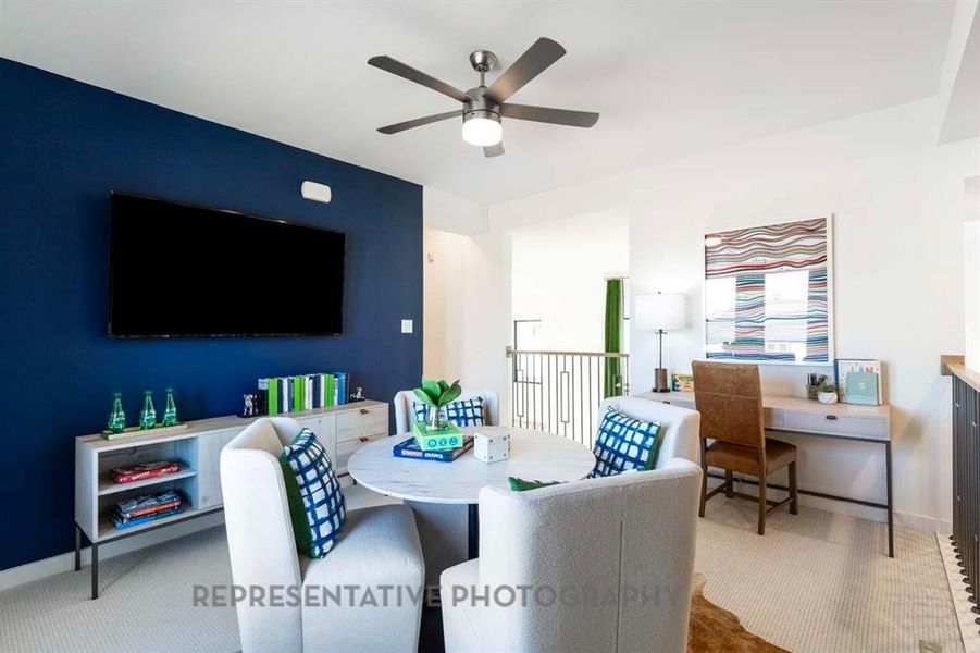 Furnished interior view inside a new home in Aster Park: 40ft. lots, McKinney (Image 25).