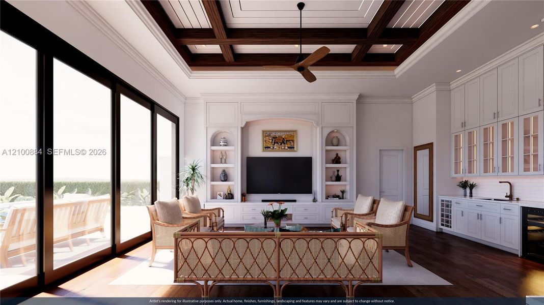 Furnished interior view inside a new home in , Naples (Image 7). Furnished interior view inside a new home in , Naples (Image 7).