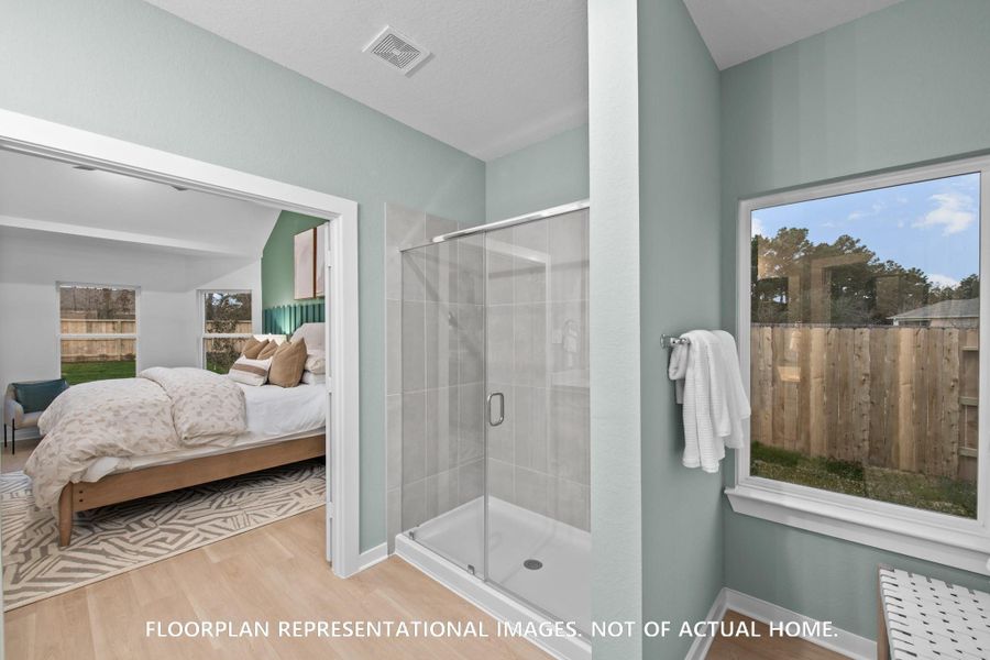 Furnished interior view inside a new home in Sorella, Tomball (Image 11).