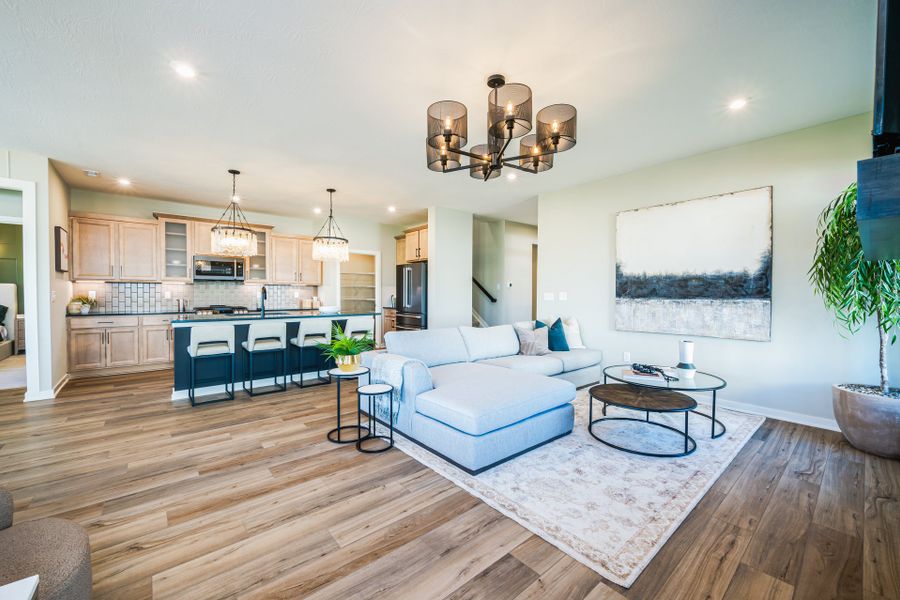 Representative furnished interior of a home built from the Camden by Fischer Homes in Easton Park, Dallas (Image 16).