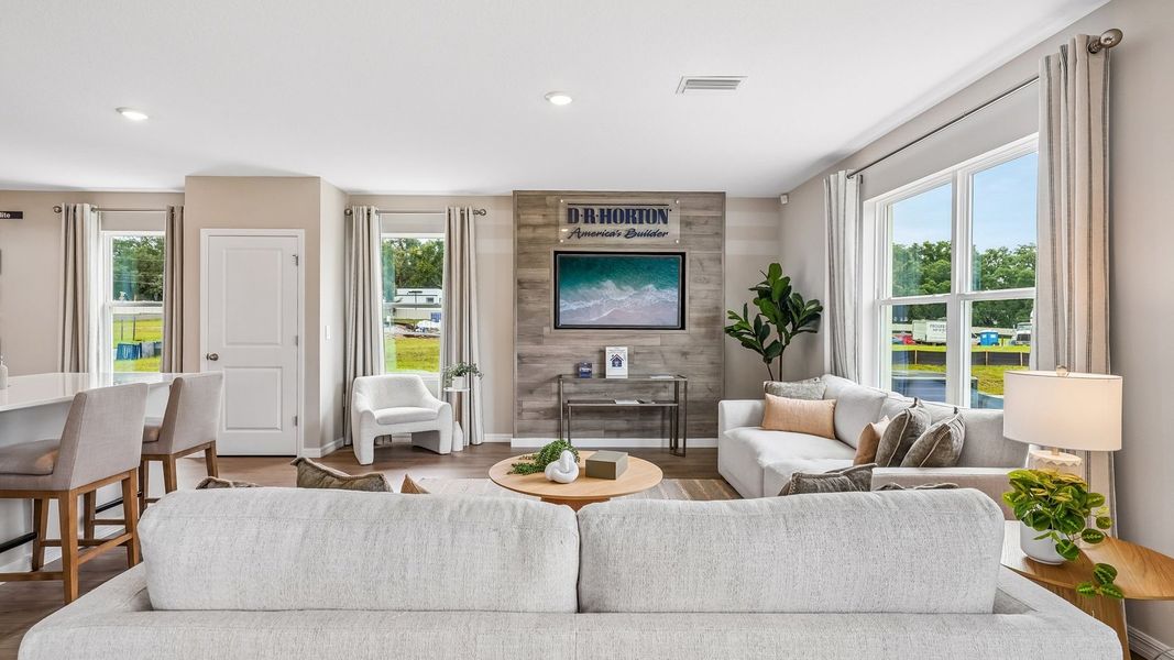 Furnished interior view inside a new home in Northwater at Two Rivers, Zephyrhills (Image 4).