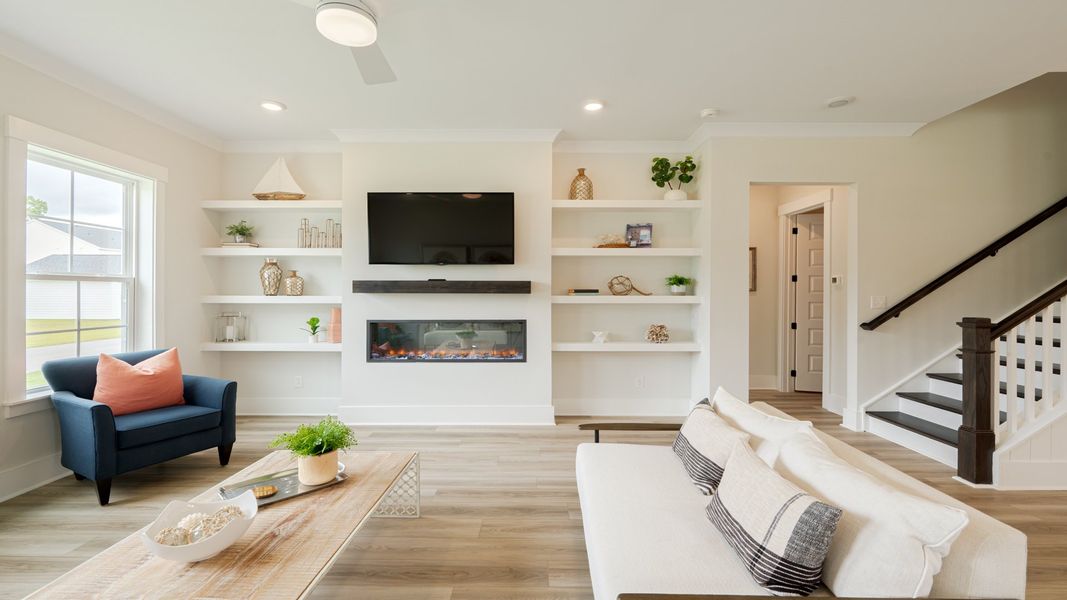 Representative furnished interior of a home built from the Lighthouse II by DRB Homes in The Oaks, Mount Pleasant (Image 8). Representative furnished interior of a home built from the Lighthouse II by DRB Homes in The Oaks, Mount Pleasant (Image 8).