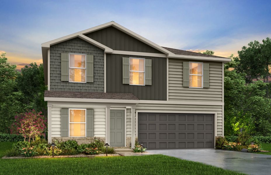 Representative exterior photo of a completed home built from the Harrison by National HomeCorp in Splawn Ranch, Killeen, TX (Image 24).