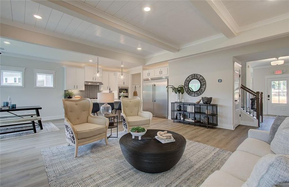 Furnished interior view inside a new home in Rosewood Lake Estates, Hoschton (Image 16). Furnished interior view inside a new home in Rosewood Lake Estates, Hoschton (Image 16).