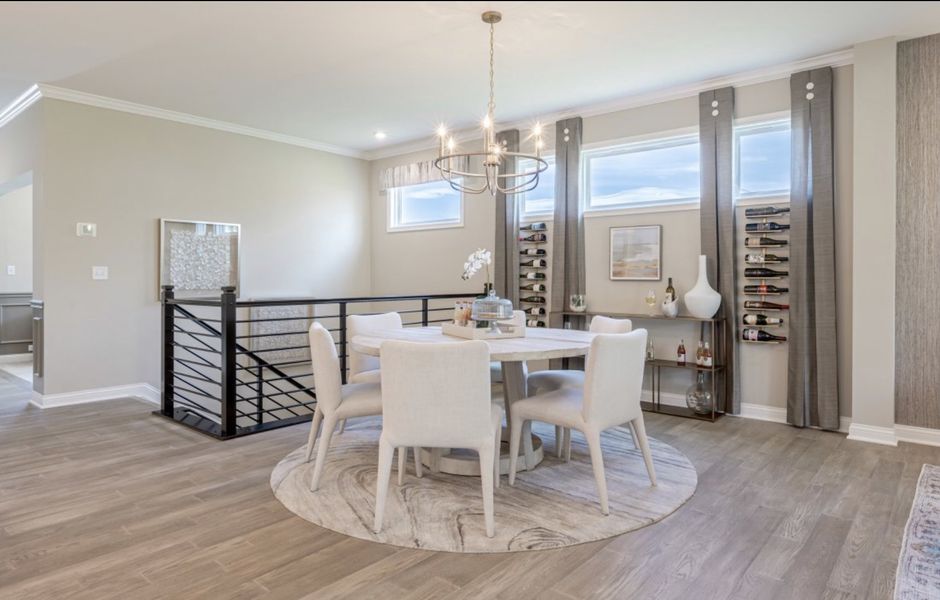 Representative furnished interior of a home built from the Wilmington by Fischer Homes in Savannah Lakes, Hiram (Image 9).