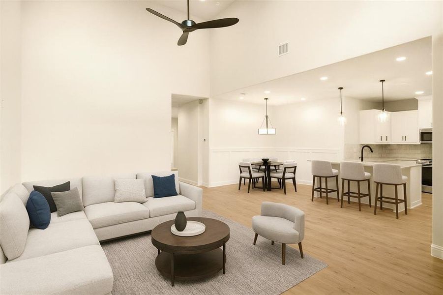 Furnished interior view inside a new home in , Weatherford (Image 5).