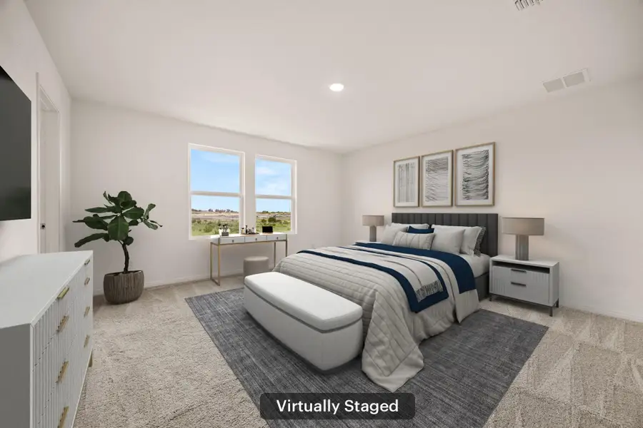 Furnished interior view inside a new home in Cottonwood Farms, Hutto (Image 11).