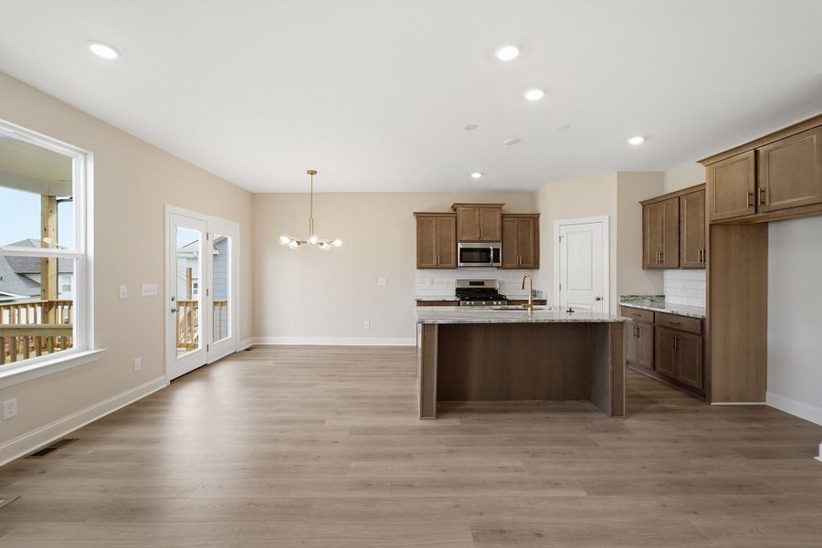 Furnished interior view inside a new home in McCain's Station, Gallatin (Image 9). Furnished interior view inside a new home in McCain's Station, Gallatin (Image 9).