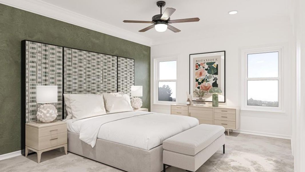 Furnished interior view inside a new home in Fuller Station, Loganville (Image 2).