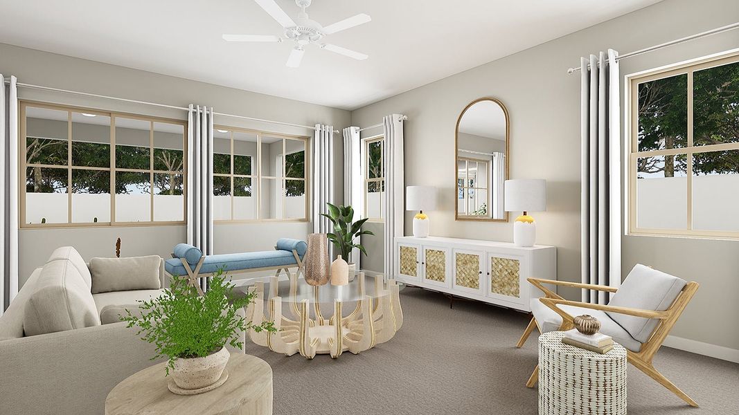 Furnished interior view inside a new home in Arietta at Soleo, San Tan Valley (Image 17).