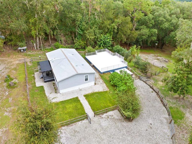Exterior details and patio area of a home in , Brooksville (Image 24).
