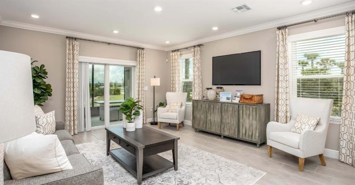 Furnished interior view inside a new home in Avalon Woods, Newberry (Image 19).