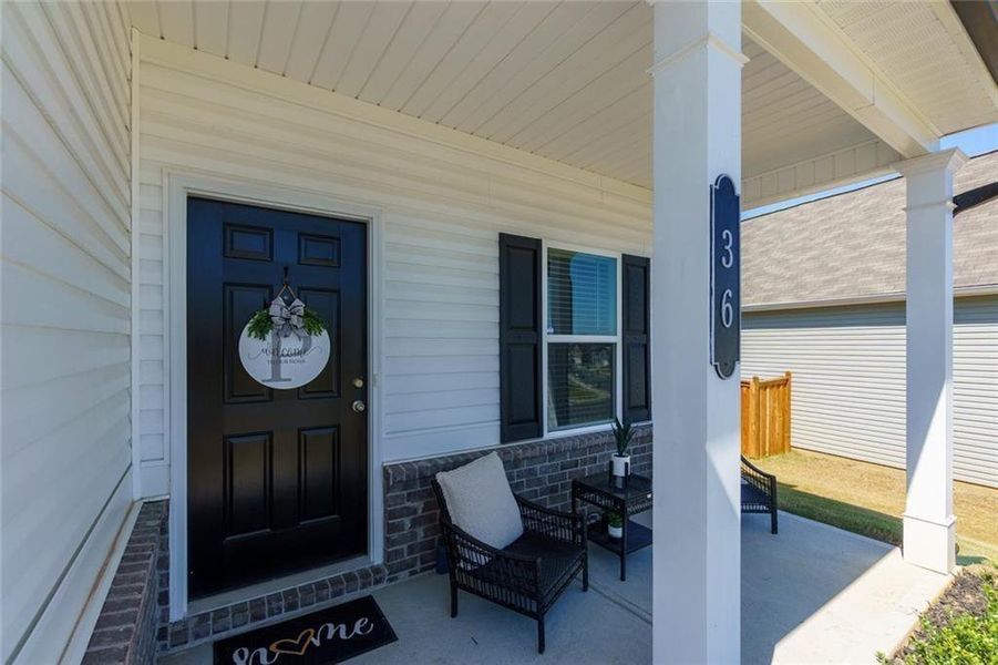 Exterior details and patio area of a home in Arrington, Adairsville (Image 3).