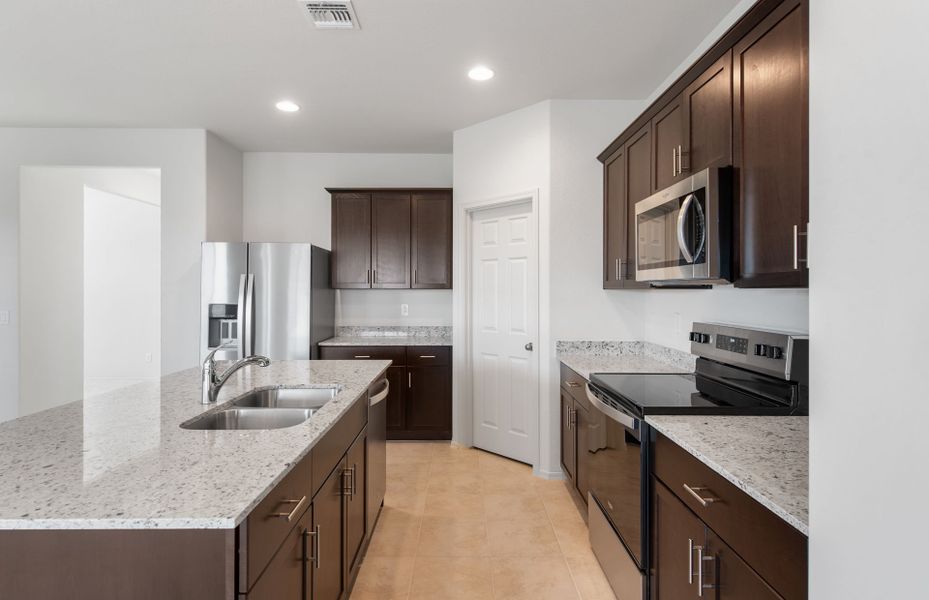 Furnished interior view inside a new home in El Rancho Santa Rosa, Maricopa (Image 12).
