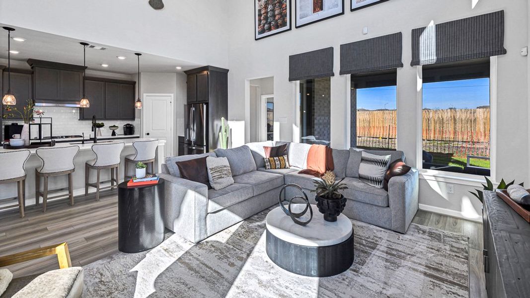 Furnished interior view inside a new home in Avalon at Cypress, Cypress (Image 45).