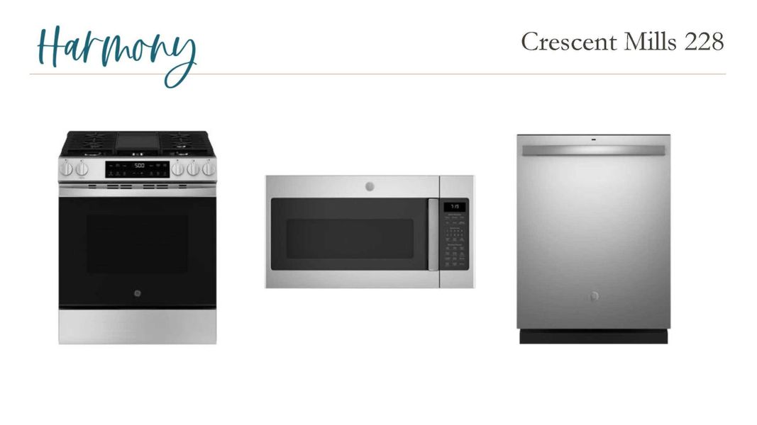 Appliance selections