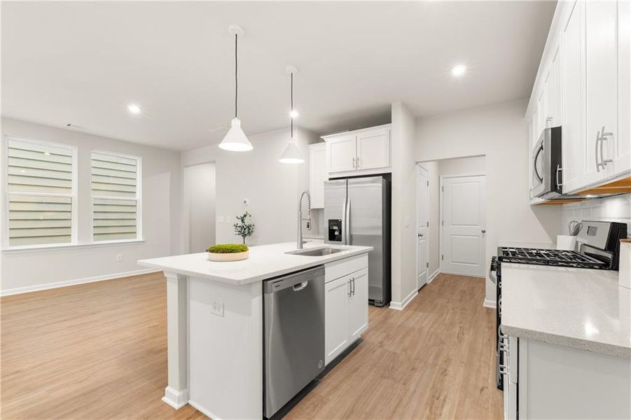 Furnished interior view inside a new home in The Village at Shallowford, Kennesaw (Image 6).