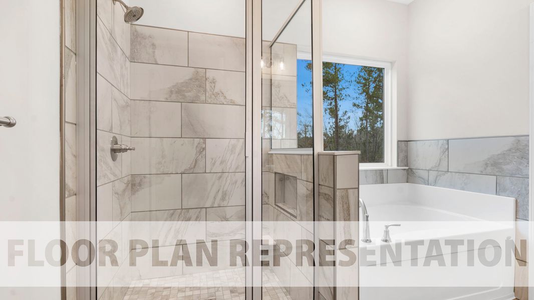 Primary Bathroom | 2120 Plan by Ivey Homes Primary Bathroom | 2120 Plan by Ivey Homes