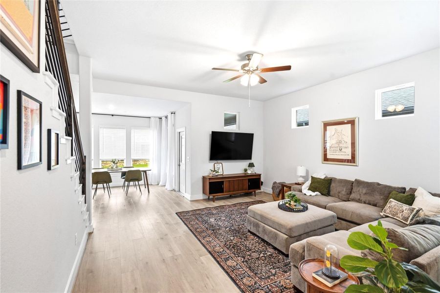 Furnished interior view inside a new home in Sunfield, Buda (Image 5).