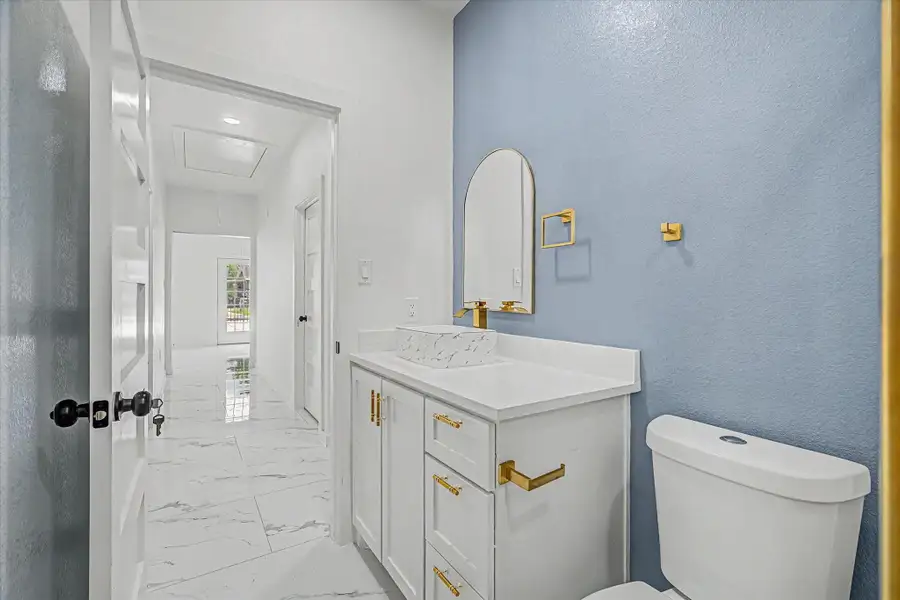 Bathroom in hallway Bathroom in hallway