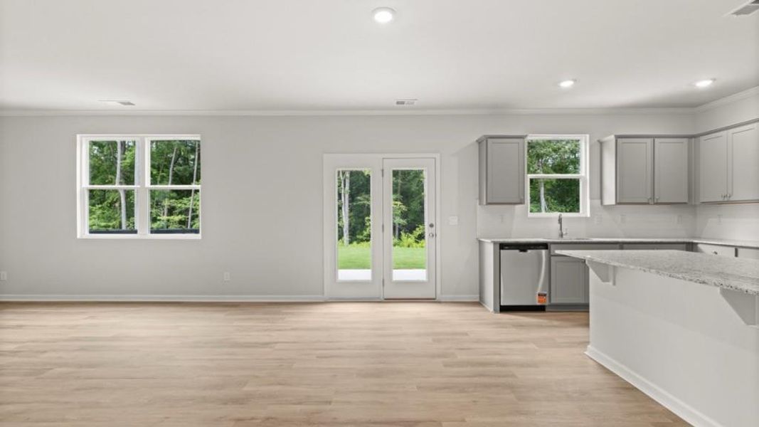Spacious, unfurnished interior of a new home in Northwoods at Mirror Lake, Villa Rica (Image 26). Spacious, unfurnished interior of a new home in Northwoods at Mirror Lake, Villa Rica (Image 26).