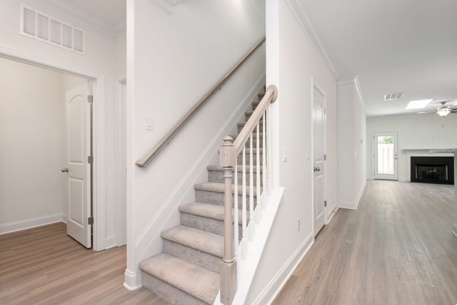 Representative unfurnished interior of a home built from the Devon by Keystone Homes NC in Friedberg Village, Winston-Salem (Image 19).