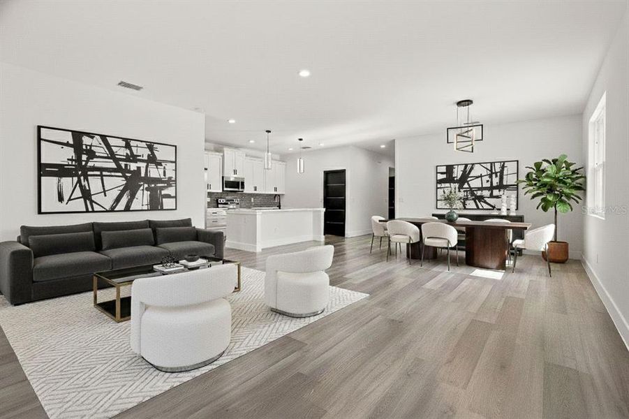 Furnished interior view inside a new home in , Dunnellon (Image 15).