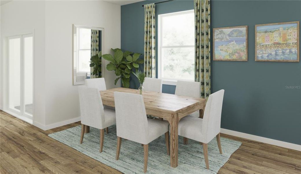 Furnished interior view inside a new home in Spring Walk at the Junction, Debary (Image 11).