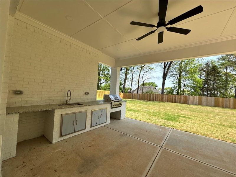 Exterior details and patio area of a home in , Buford (Image 4).