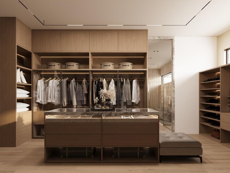 Primary closet