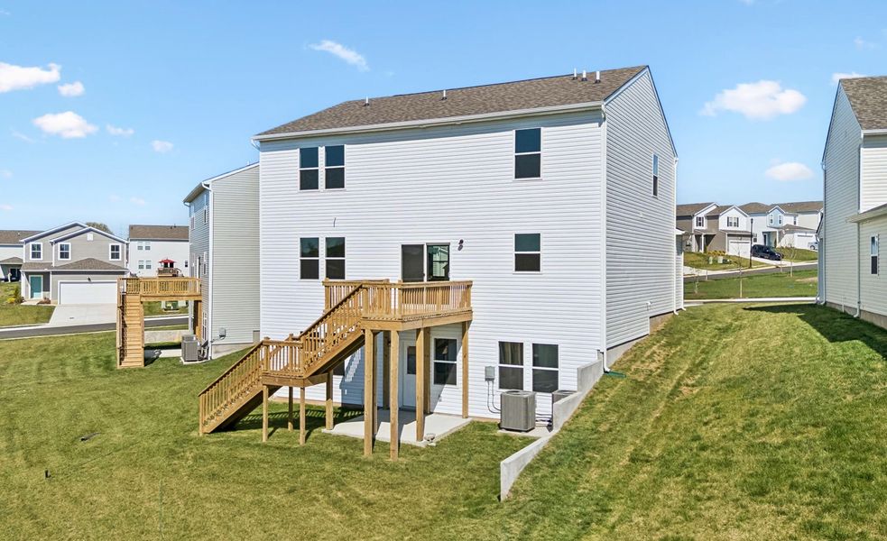 Exterior details and patio area of a home in Highlands of Carter's Station, Columbia (Image 19). Exterior details and patio area of a home in Highlands of Carter's Station, Columbia (Image 19).