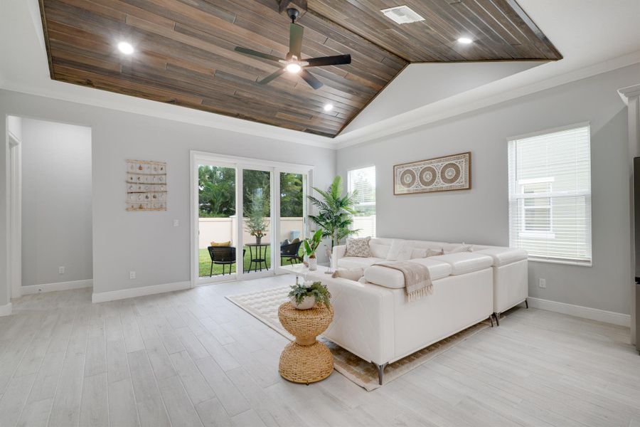 Furnished interior view inside a new home in , Vero Beach (Image 30). Furnished interior view inside a new home in , Vero Beach (Image 30).