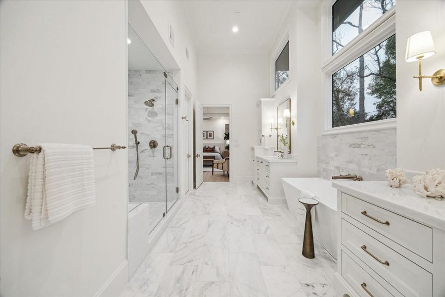 Furnished interior view inside a new home in , Houston (Image 35).