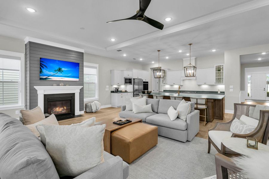 Furnished interior view inside a new home in , Summerville (Image 5).