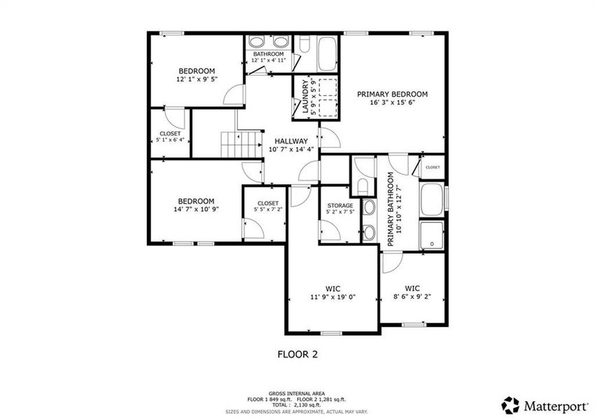 2D floor plan layout of this home in , Powder Springs, GA (Image 3).